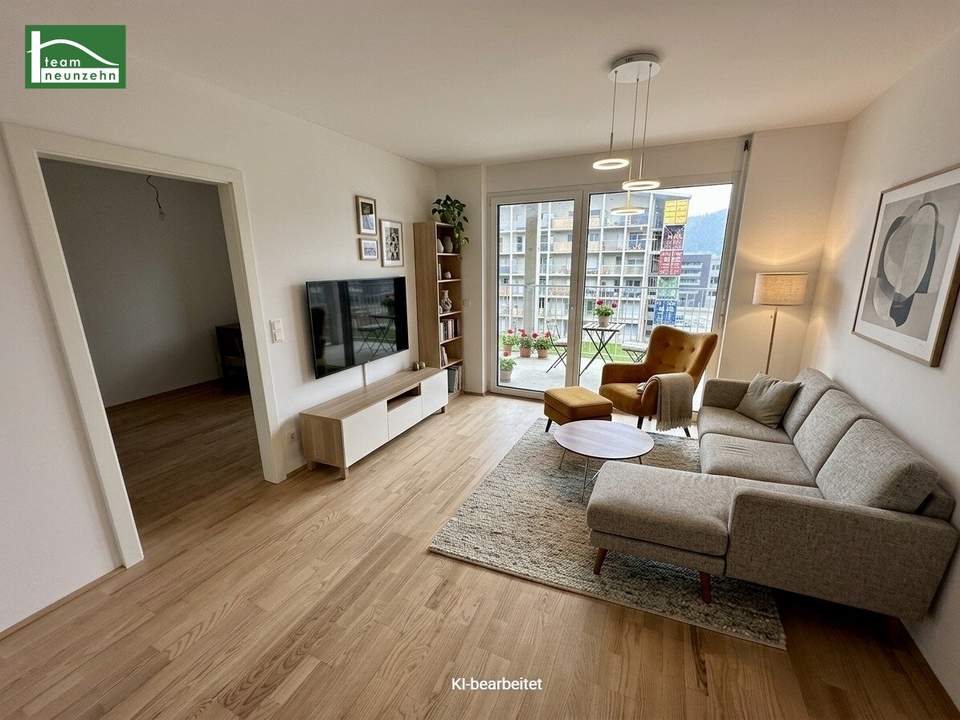 Urban & modern - Idyllische 2-Zimmer-Wohnung mit Balkon inmitten der Grazer Smart City!