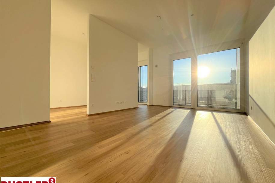 SKY-LIVING: Stilvolle 2-Zimmer-Wohnung im 13. Stock mit Balkon, Wohnung-miete, 795,80,€, 8020 Graz(Stadt)