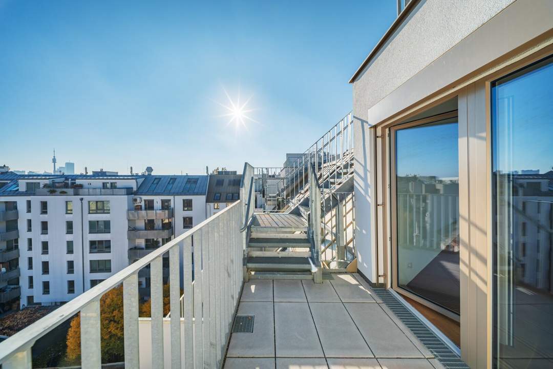 3 Ebenen 1 Besitzer >> Maisonetten Traumwohnung mit Weitblick >> Dachterrasse