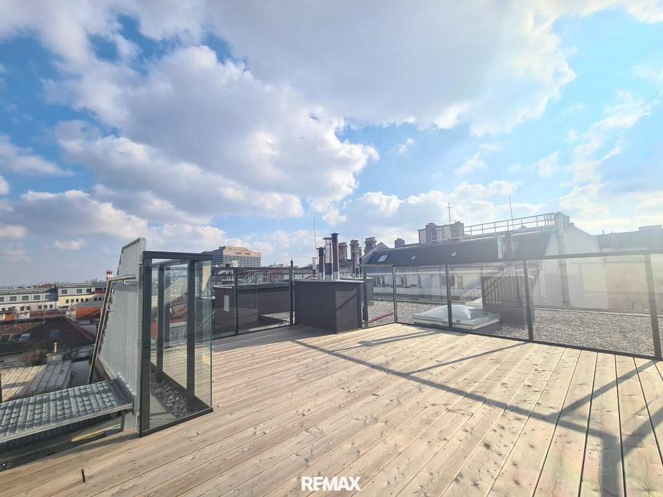 Luxuriöses 4-Zimmer Penthouse mit 2 Terrassen und Dachterrasse nahe AKH