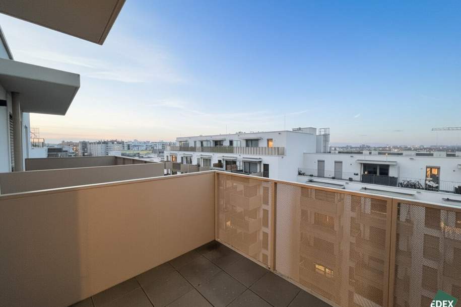 Tolle Aussicht - Moderne 2-Zimmer-Wohnung mit Balkon nahe U1, Wohnung-miete, 949,00,€, 1220 Wien 22., Donaustadt