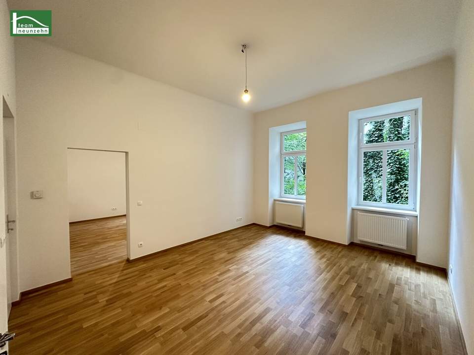 Sechshaus - Erstbezug nach Renovierung! Innenhofausrichtung und 5 Gehminuten zu U4 und U6! Helle Altbauwohnung mit großen Zimmern - JETZT ANFRAGEN