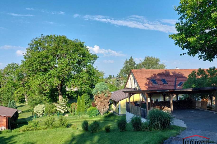 PROVISIONSFREI - Große Doppelhaushälfte mit traumhaftem Wintergarten PLUS zusätzlicher Bauparzelle mit 873 m², Haus-kauf, 585.000,€, 8071 Graz-Umgebung
