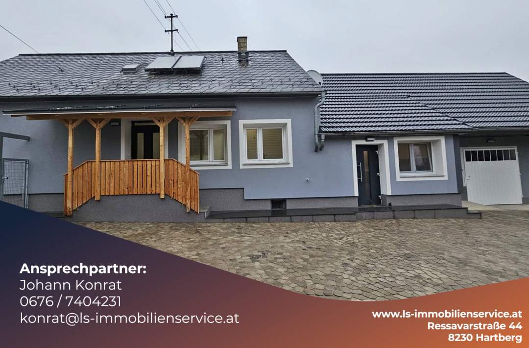 Saniertes Wohnhaus mit zwei Einheiten im sonnigen Südburgenland!
