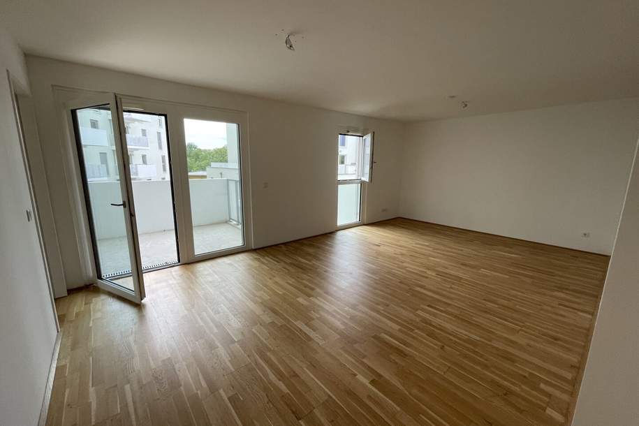 Neubau: 4-Zimmer mit Balkon ab sofort, Wohnung-miete, 1.499,11,€, 1220 Wien 22., Donaustadt