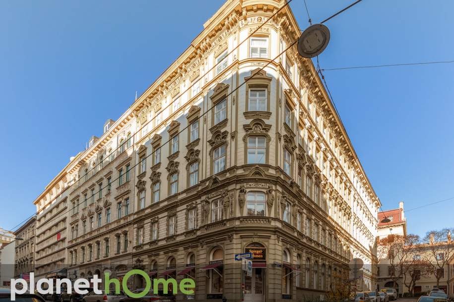 Exklusive Altbauwohnung in einem prachtvollen Eckhaus in der Hofmühlgasse, Wohnung-kauf, 520.000,€, 1060 Wien 6., Mariahilf