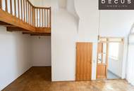 | CHARMANTE 3 ZIMMER-MAISONETTE-DACHGESCHOSSWOHNUNG MIT GALERIE | SONNIGER BALKON | CA. 80 m² | 4. OG | TEILWEISE SANIERUNGSBEDÜRFTIG | RUHIGER INNENHOF | IDEALE LAGE