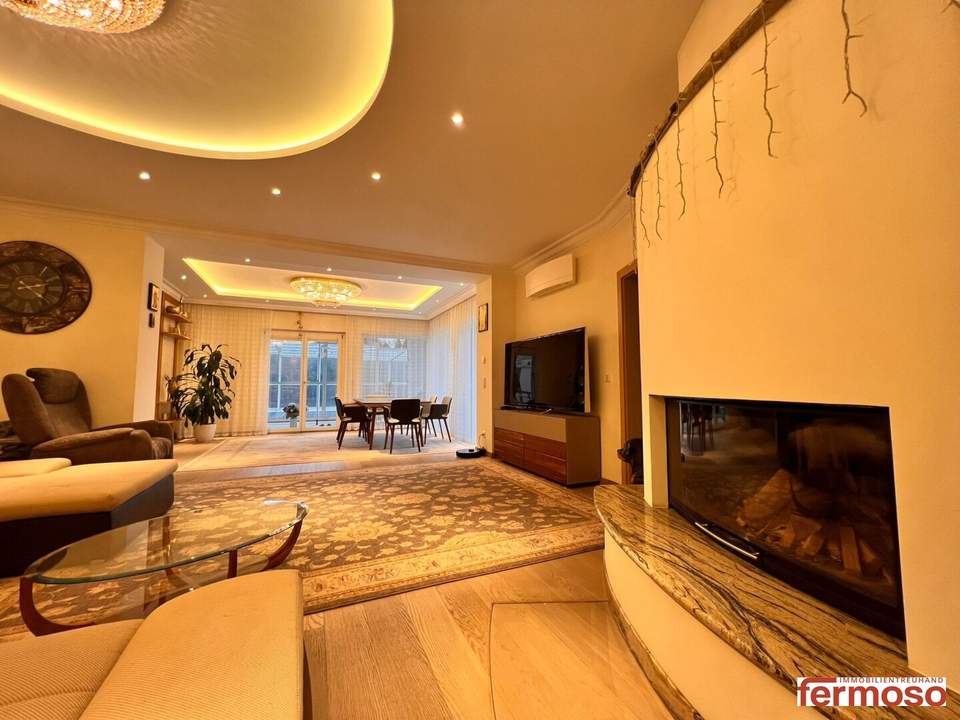 Exklusive Luxusvilla mit Pool und traumhaftem Garten in begehrter Lage von Bruckhaufen nahe Alte Donau und UNO City.