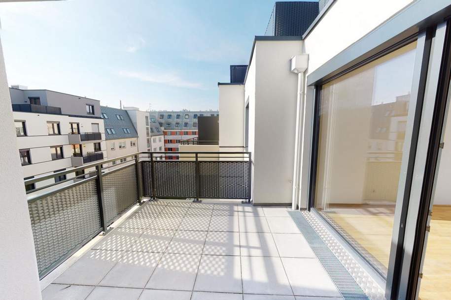 Herrliche 3-Zimmer-Neubauwohnung mit Balkon + Stellplatz!, Wohnung-miete, 1.552,24,€, 1220 Wien 22., Donaustadt