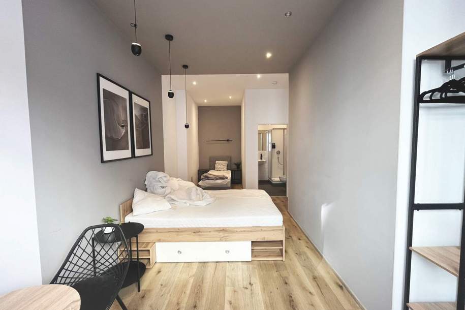 Anlageobjekt - 330m² Geschäftsflächen im Erdgeschoss - Nähe Westbahnhof, Gewerbeobjekt-kauf, 1.433.000,€, 1150 Wien 15., Rudolfsheim-Fünfhaus