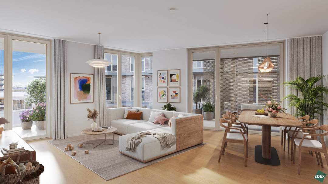 3 ZIMMER | 2 BALKONE | ABSTELLRAUM | ANLAGE | URBAN DAHEIM | BAUFELD 13 | ANLEGER