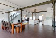 Einzigartiges Penthouse-Loft und 230m² Dachterrassen-Oase Nähe UNO-City inklusive 50m² Ausbaureserve