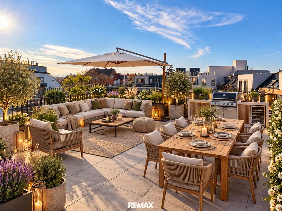 Terrassentraum zur Miete – 3 Zimmer, 3 Terrassen & exklusives Wohngefühl