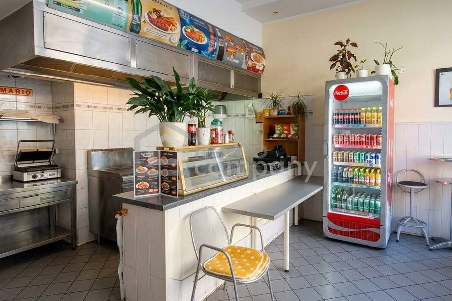 Nachfolger gesucht ! Bekanntes Imbisslokal mit Schanigarten in 1150 Wien zu mieten!, Gewerbeobjekt-miete, 1.054,66,€, 1150 Wien 15., Rudolfsheim-Fünfhaus