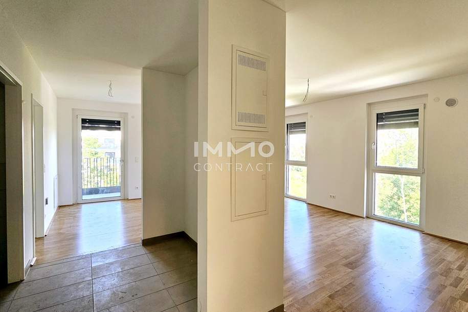 Moderne 2-Zimmer-Balkon-Wohnung mit Grünblick in Ruhelage - provisionsfrei!, Wohnung-kauf, 250.900,€, 2700 Wiener Neustadt(Stadt)