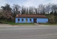 SANIERUNGSBEDÜRFTIGES LANDHAUS MIT KLEINEM HOLZSCHUPPEN UND RUHIGEM INNENHOF AN DER WAGRAMKANTE MIT KLEINEM WEINKELLER FÜR 1-2 PERSONEN