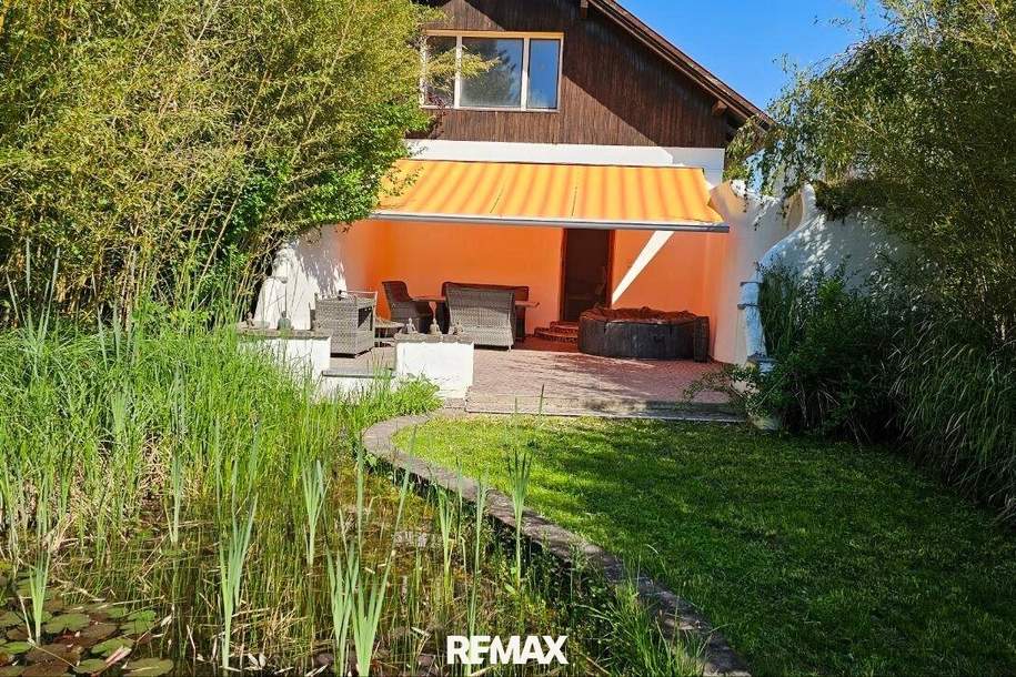 NEUER PREIS! Wohnhaus mit Schwimmteich - 2 Wohneinheiten und Geschäft möglich, Haus-kauf, 598.000,€, 2231 Gänserndorf