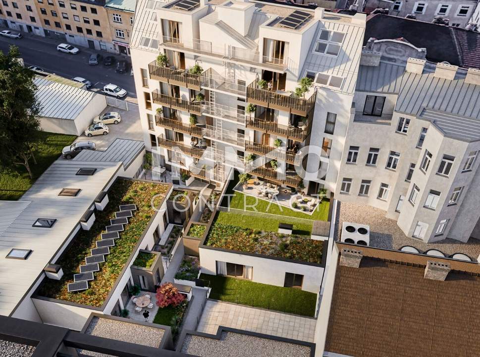 Helle 2-Zimmer-Erstbezugswohnung mit Balkon/Terrasse