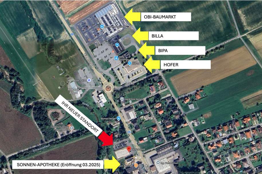 Geschäftsfläche in einem Gewerbeobjekt neben KIK in Pinkafeld zu vermieten, Gewerbeobjekt-miete, 7.250,00,€, 7423 Oberwart