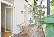 Stilvolle Altbaugartenmaisonette mit Balkon