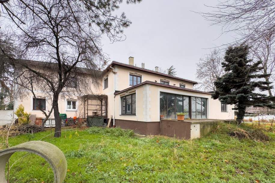 VILLA IN GRÜNLAGE - teilrenoviert, Haus-kauf, 1.290.000,€, 2431 Bruck an der Leitha