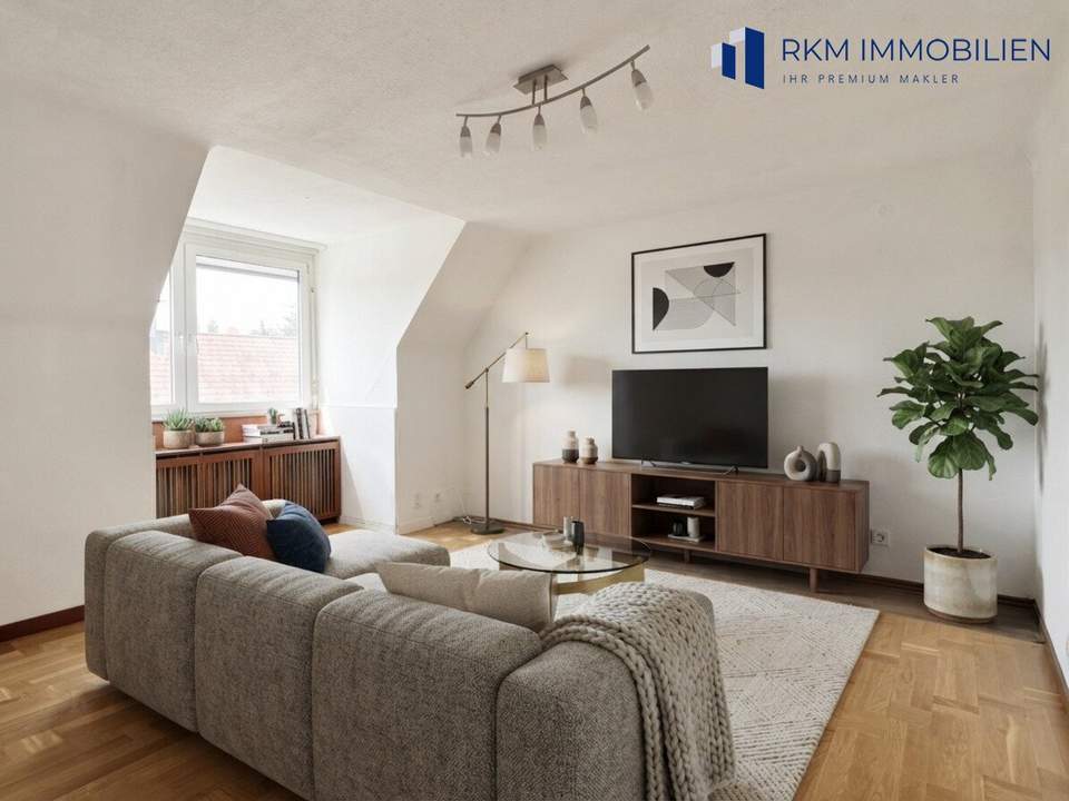 Über den Dächern von Mauer – helle Dachgeschosswohnung in exklusiver Ruhelage