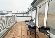 DACHGESCHOSS! OPERNRING, klimatisiertes 110 m2 Dachgeschoss mit 20 m2 Terrasse, 3 Zimmer, Küche, 2 Bäder, Möblierung möglich