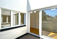 BÖRSE-NÄHE, klimatisiertes 98 m2 Dachgeschoss mit 9 m2 Terrasse, 3 Zimmer, Extraküche, 2 Bäder, Gonzagagasse