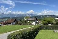 Baugrundstück, völlige Ruhelage, mitten im Grünen, Berg- u. Panorama-Blick, Feldkirch-Tisis, direkt ans Naherholungsgebiet grenzend, gigantische Sonnenuntergangs-Stimmung, in 6 Minuten per PKW ins Stadtzentrum Feldkirch, Bus-Station in 50 m.