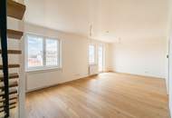 Erstbezug nach Sanierung: Dachgeschoßmaisonette mit 2 Terrassen im Stuwerviertel