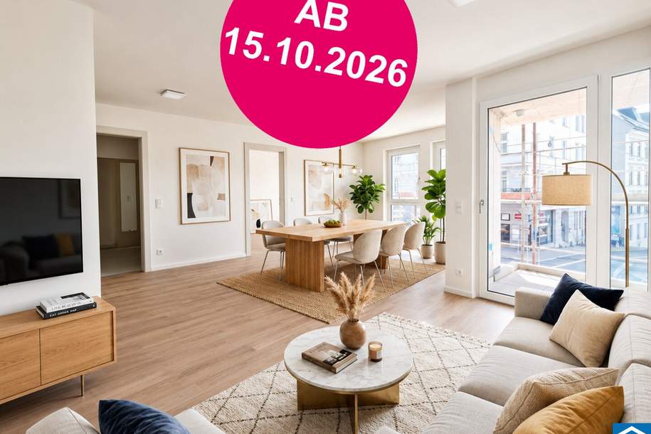 Äußere MAHÜ | ERSTBEZUG ab 15.10.2026 | Grün wohnen mit Freifläche inklusive, Wohnung-miete, 1.040,00,€, 1150 Wien 15., Rudolfsheim-Fünfhaus