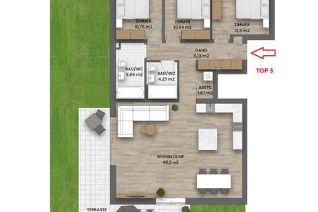 ++ LEBENSQUALITÄT PUR ++ Gartenwohnung mit Eleganz, Wohnung-kauf, 999.000,€, 1140 Wien 14., Penzing