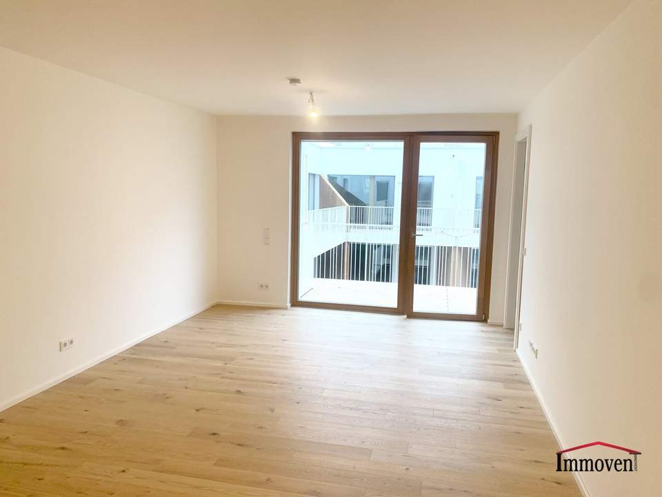 ERSTBEZUG: Hofseitige, moderne 2-Zimmerwohnung mit Balkon!