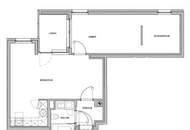 Großes 2-Zimmer-Apartment mit Loggia und Schrankraum beim Hauptbahnhof