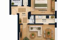 Frisch sanierte 2-Zimmer-Wohnung in zentrumsnaher Lage – nahe dem Klinikum Klagenfurt (Morogasse 3)