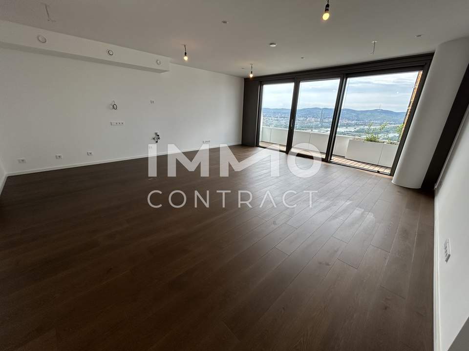 Großzügige 3 Zimmer Wohnung im 41.Stock inkl. atemberaubendem Blick auf die Donau und den Kahlenberg!