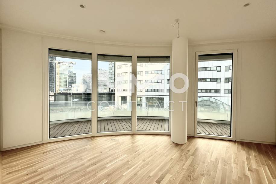 Traumhafte 3 Zimmer Wohnung mit 22m² Balkon im DANUBEVIEW, Wohnung-miete, 2.160,00,€, 1220 Wien 22., Donaustadt