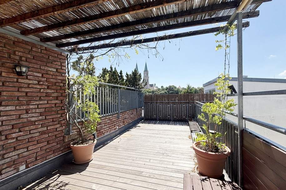 Große Südterrasse mit Blick auf das Stift Klosterneuburg, Wohnung-miete, 1.890,00,€, 3400 Tulln
