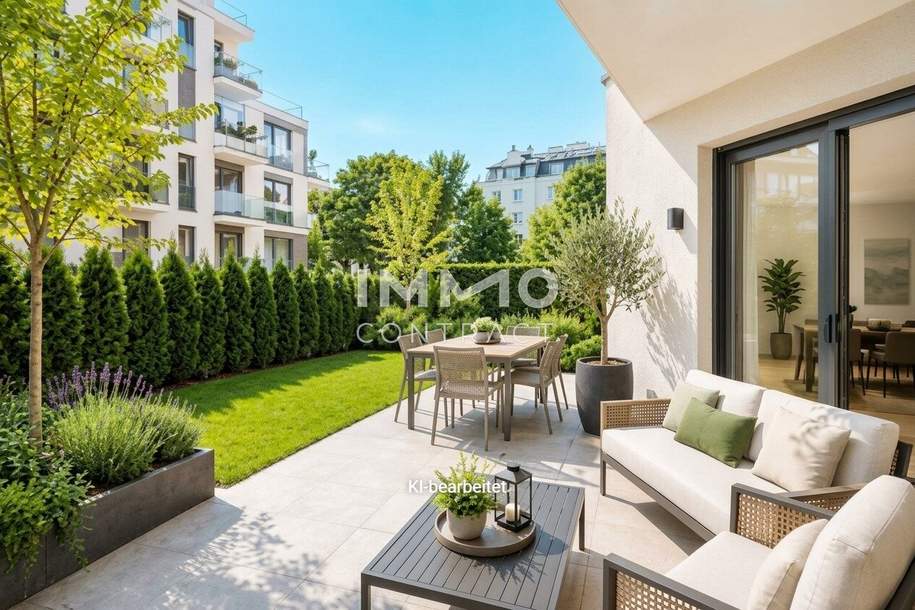 2-Zimmer-Gartenwohnung Nähe Schönbrunn - Erstbezug mit Terrasse &amp; privatem Garten, Wohnung-kauf, 309.000,€, 1120 Wien 12., Meidling