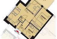 Moderne 2-Zimmer-Wohnung mit Balkon – Erstbezug in Bestlage
