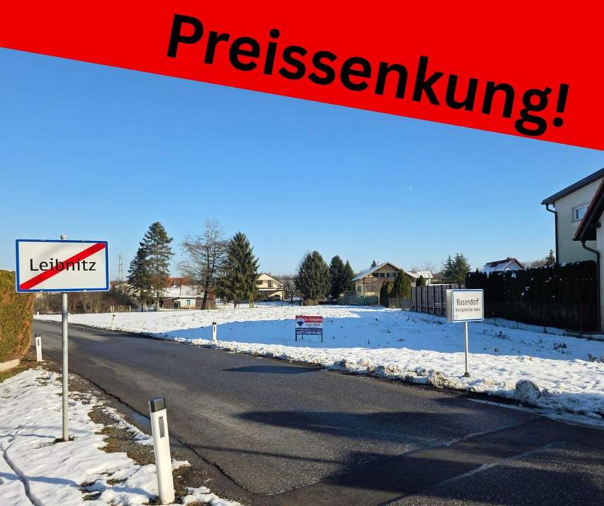 Reduziert! !Ebenes Baugrundstück in Hasendorf bei Wagna – sonnige Lage, erweiterbar, Nähe Leibnitz