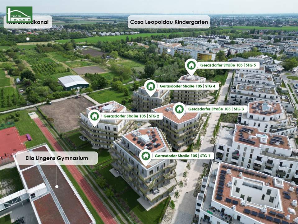 Alles was man sich wünscht – kostengünstige Heizung/“Kühlung“ über Erdwärme, PV-Anlage, weitläufige Grünflächen. - WOHNTRAUM