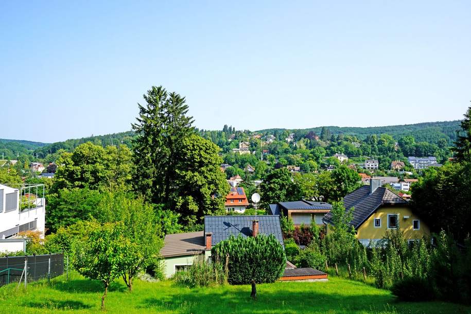 Großes Grundstück in Top-Aussichtslage mit gut vermietbarem Häuschen, Grund und Boden-kauf, 335.000,€, 3021 Sankt Pölten(Land)