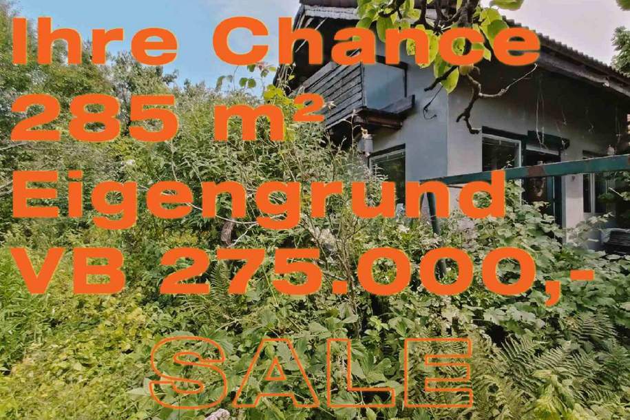 IHRE CHANCE: 285 m² EIGENGRUND +NUR VB 275.000,- +GRÜNRUHELAGE +GLÜCKLICH IN BREITENSEE, Haus-kauf, 275.000,€, 1140 Wien 14., Penzing