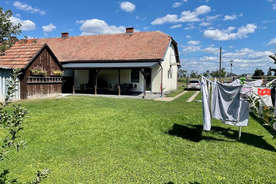 Renoviertes 3 Zimmer Einfamilienhaus mit Überdachter Terrasse, 2 Autoabstellplätzen &amp; Klimaanlage Nähe Stadtgrenze Wien/Groß Enzersdorf, Haus-kauf, 370.000,€, 2301 Gänserndorf