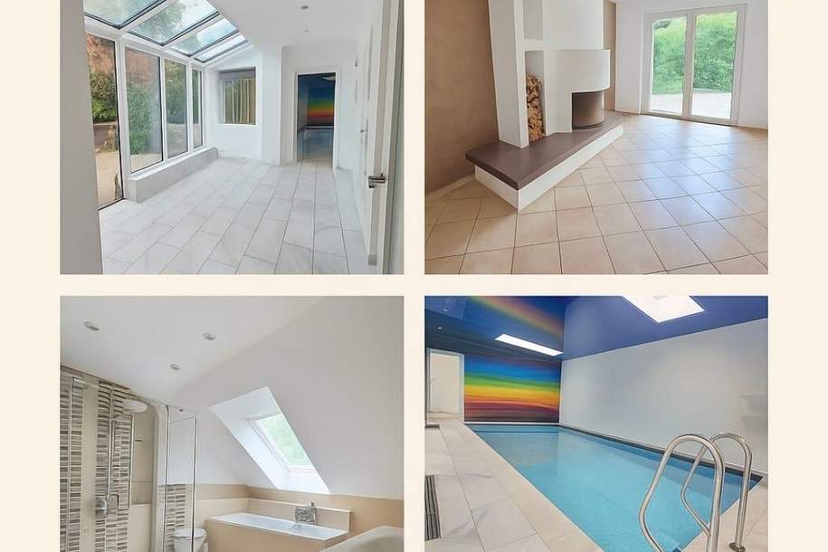 Indoorpool, Sauna und Wirlpool *Eleganz trifft auf Komfort* Wohnjuwel im Herzen von 1210 Wien, Haus-kauf, 1210 Wien 21., Floridsdorf