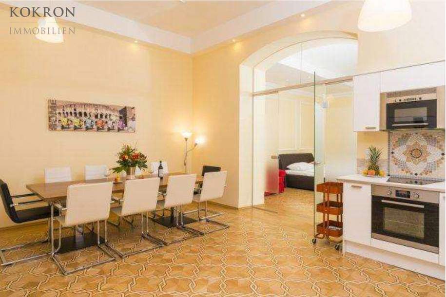 Repräsentative Kanzlei oder Praxis mit Wohnung (derzeit Kurzzeit-Mietwohnung mit 5% Rendite), Wohnung-kauf, 2.000.000,€, 1010 Wien 1., Innere Stadt