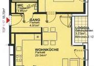 2-Zimmer Neubau Wohnung mit Loggia und Tiefgaragenplatz in Ruhelage - vermietet bis 31.08.2028