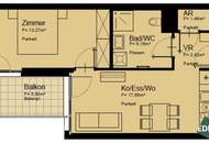 Ab 01.11.: Helle 2-Zimmer-Wohnung mit Balkon, Nähe U1 Rennbahnweg