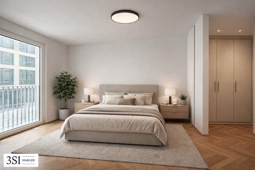 Nachhaltig Wohnen im LQ Living - Großzügig geschnittene 2-Zimmer-Wohnung in Top-Lage des 2. Bezirks - direkt beim Donaukanal